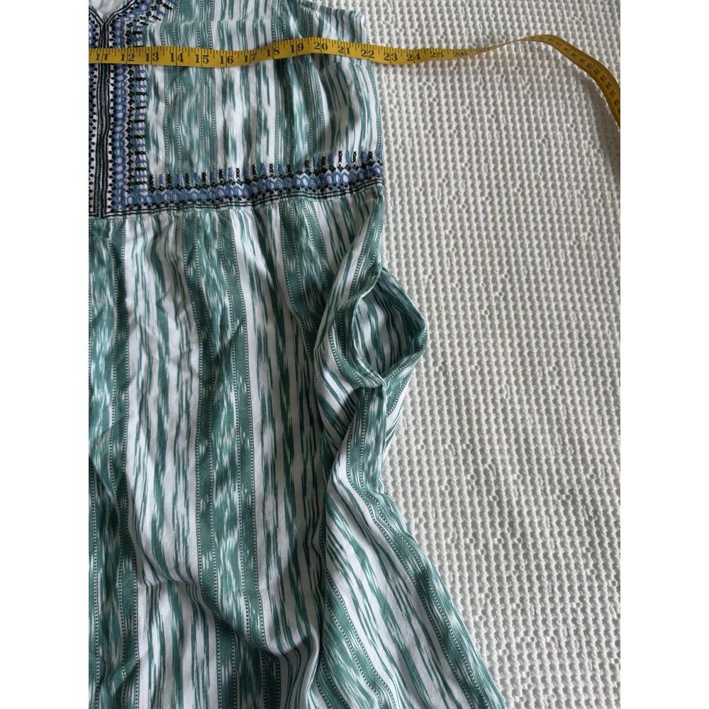J Jill NWT 100% Cotton Shift Dress Embroidered Ikat Coastal Pockets Size L - Picture 8 of 10